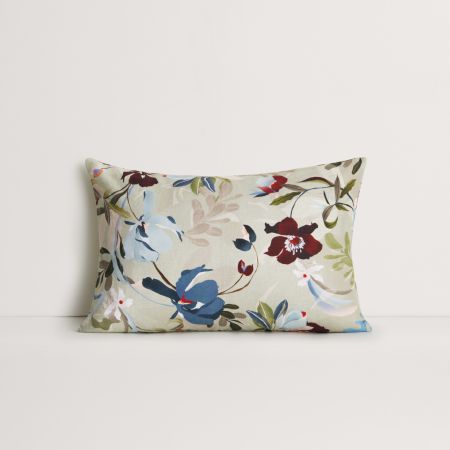 Abbotson Linen Florae Breakfast Cushion in multi