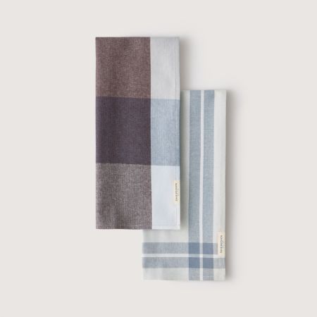 Lumo Tea Towel Set - Two Pack in glacier